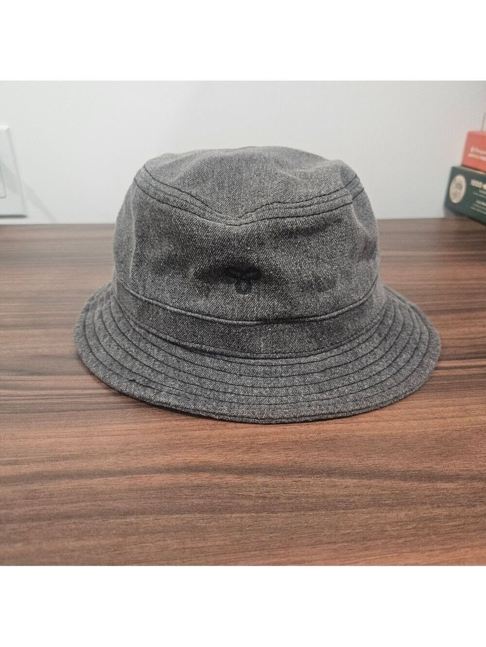 Tna Aritzia Grey Denim Bucket Hat - Size M/L Cottagecore Festival Sun Hat - Picture 2 of 5